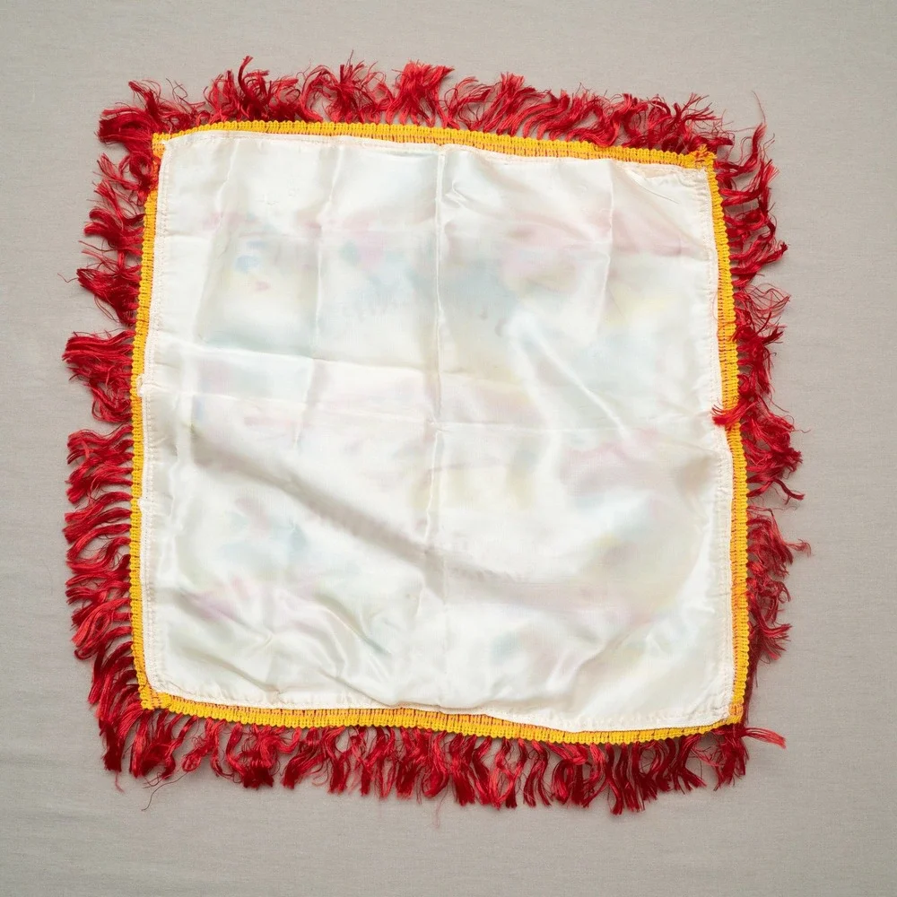 Vintage 1940s Souvenir Grand Canyon Arizona State Silk Souvenir Pillow Case Sham